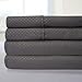 1500 Supreme Collection Bed Sheets - 4 Piece Bed Sheet Set Deep Pocket & LOW PRICE, SINCE 2012 - Wrinkle Free Hypoallergenic Bedding - SATEEN SHEETS - CHECKERED DOBBY - King, Gray