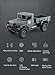 Graces Dawn Remote Control Car, Terrain RC Cars, Electric Remote Control Off Road Military Truck, 1/16 2.4G 4WD Off-Road RC Military Truck Rock Crawler Army Car (Gray)