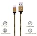 Mribo 2pcs 10FT Lightning Cable Popular Nylon Braided Charging Cable Cord for iphone 6s, 6s+, 6+, 6,5s 5c 5,iPad Mini, Air,iPad5,iPod on iOS9(brown and black)