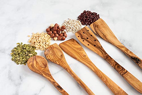Tramanto Olive Wood Utensil Set - Image 7