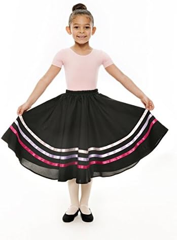 Girls Pink & Lilac Ribbon RAD Character Skirt Dance Ballet By Katz Dancewear