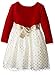 Bonnie Jean Girls' Stretch to Foil Dot Organza Dress