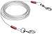 Amazon Basics Tie-Out Cable for Dogs up to 90 lbs, 25 feet, White