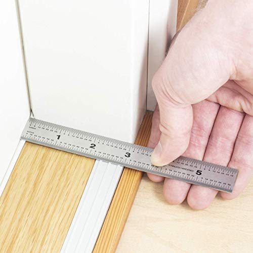 image for Offidea Machinist Ruler 6 Inch, 2 Pack - Rigid Stainless Steel Ruler w