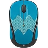 Logitech - M325c Wireless Optical Mouse - Teal Zigzag