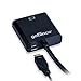 gofanco Active Micro HDMI to VGA Converter (Black) with Micro USB Power Cable for Micro HDMI enabled Ultrabooks, tablets, smartphones, cameras and camcorders to connect to VGA displays (MicroHDVGA)