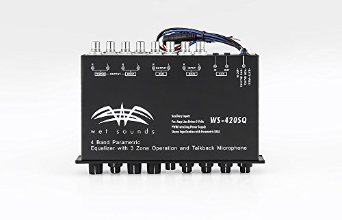 Wet Sounds 4 Band EQ w/ 3 Zone Control, Talk Back mic and AUX Input (Certified Refurbished) - Thumbnail 4