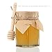 24-Pack 3.2 Inch Wood Mini Honey Dipper with Smile Face for Honey Jar Pot Dispense, Individually Wrapped