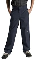 Dickies Big Boys' Flex Waist Double Knee Pant, Dark Navy, 12