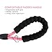 Toozey 5 FT Dog Leash, Rope Leash with Comfortable Padded Handle and Reflective Threads, Heavy Duty Braided Leash for Medium Large Dogs, Pink