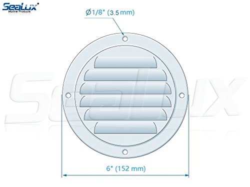 SeaLux-Stainless-Steel-6-Inch-Marine-Boat-Engine-Louvered-Style-Vent-Cover SeaLux-Stainless-Steel-6-Inch-Marine-Boat-Engine-Louvered-Style-Vent-Cover