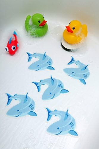 [Sharks] Bathtub Stickers Safety Decals Treads Non Slip Anti-skid Shower Applique