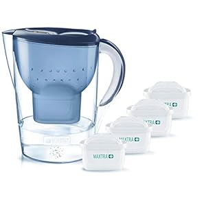 BRITA Waterfilter Marella XL incl. 4 MAXTRA+ Pure Performance filterpatronen (blauw)