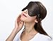 Natural Silk Eye Mask includes 2 Pair of Earplugs – Adjustable Sleep Mask for Men & Women, Large Soft Breathable Sleeping Blindfold – A Must Sleep Aid for Home or Travel!(Brown)