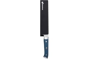Sensei 8.5 x 2 Inch Knife Sleeve, 1 Knife Protector - Fits Santoku and Chef's Knife, Felt Lining, Black Plastic Knife Blade G
