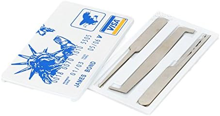 5pcs Statue of Liberty Card James Bond Credit Card Hardware Multitools for Training Practice Lock
