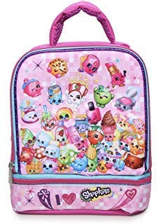 Best New Shopkins Pink Dual Compartment Lunch Bag