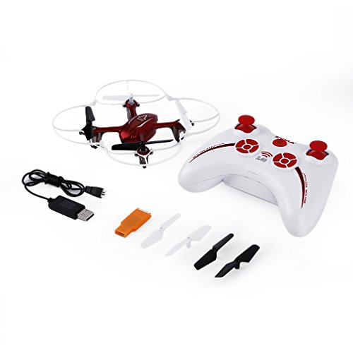 RBwinner 2.4G 4CH 6 Axis RC Quadcopter Wireless Radio Remote Control Plastic with HD 2.0MP Camera for SYMA X11C - Red RBwinner 2.4G 4CH 6 Axis RC Quadcopter Wireless Radio Remote Control Plastic with HD 2.0MP Camera for SYMA X11C - Red