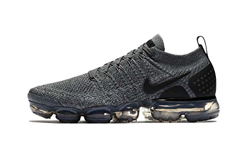 NIKE Men's AIR Vapormax Flyknit 2, Dark Grey/Black-Wolf Grey, 10 M US