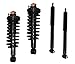 DTA 70014A Full Set 2 Front Complete Struts with Springs and Mounts + 2 Rear Shocks 4-pc Set, 2000-2006 Toyota Tundra 4WD