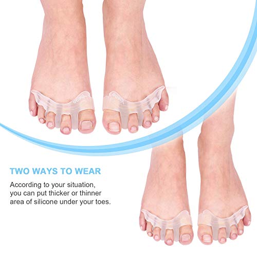 Samfox Gel Toe Separator Toe Spacers Toe Stretchers for Men and Women
