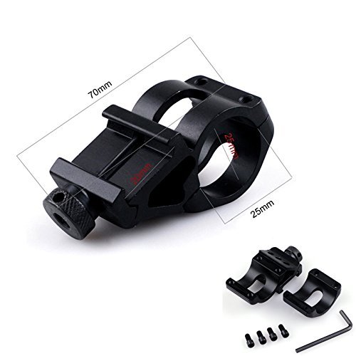 WINDFIRE Tactical Flashlight Cree Xm-l T6 Led 1200 lm 3.7-18V 1 Mode Light Tactical Flashlight Torch with Pressure Switch/Tactical Switch and 45°Side Picatinny Mount Rail Offset Ring Side Mount - Thumbnail 6