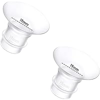 2PCS Flange Insert 19mm Compatible with Momcozy M9/M6/M5/S12 Pro/S9 Pro/S12/Medela/Spectra/Bellababy/Lansinoh/KORSKR S21 24mm
