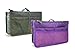 Hoxis Purse Insert Organizer, Expandable,10.6” X 6.3” with Handles (Set of 2A)