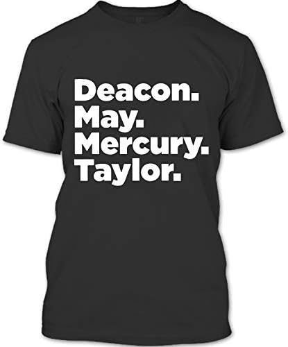 Deacon May Mercury Taylor T Shirt, British Rock Band Queen T Shirt