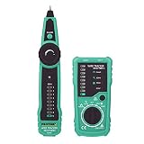 Protmex FY869 Cable Tester Wire Tracer RJ11 RJ45 Line Finder for Network Cable Collation, Telephone Line Test, Continuity Checking, Low Battery Capacity Indication