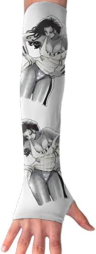 Wonder Woman Sketch UV Sun Protection Stretchy Cooling Forearm Arm Sleeves Warmers Cuffs Casual Outdoor Sports