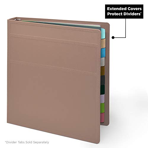 Carstens 1.5 Inch Heavy Duty 3Ring Binder Side Opening, Dusty Rose