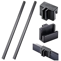 2 Pieces Hanging File Rail 1/2 Drawer Sides PVC
