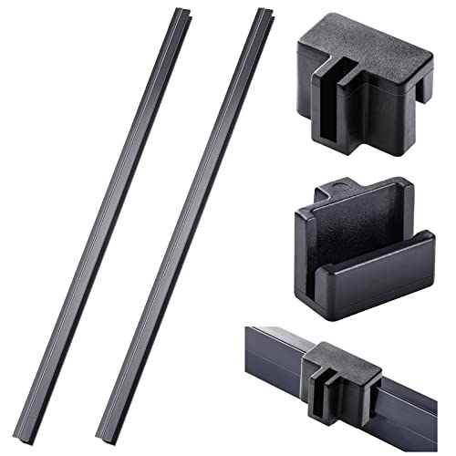 2 Pieces Hanging File Rail 1/2 Drawer Sides PVC