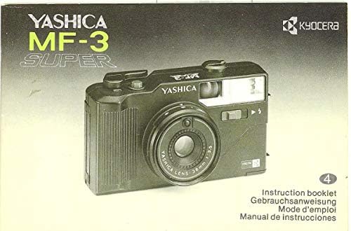 Yashica MF-3 Super Instruction Booklet