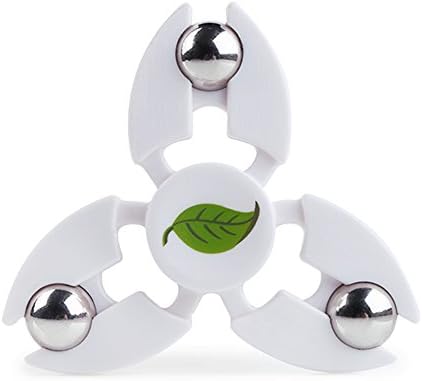 Spinner Stress Reducer Fidget Toys, The Anti-Anxiety 360 Spinner Helps Focusing Fidget Toy High Speed Decompression Focus Gift for Children Adults (White)