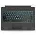 MoKo Microsoft Surface Pro 7/Pro 6/Surface Pro 5 (Pro 2017)/Pro 4/Pro 3 Type Cover, Ultra-Slim Wireless Bluetooth Keyboard with Trackpad, 7-Color LED Backlit, Built-in Rechargeable Battery, Gray