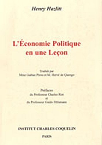 L'économie politique en une leçon by (Paperback)