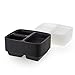 APRO Bento Box 3 Compartment Food Container Stackable Storage Lunch Containers Reusable Set of 10 Pack