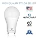 Great Eagle LED GU24 Base, A19 Shape, 14W (100W Equivalent), Dimmable, 3000K Bright White, 1550 Lumens, UL Listed, Twist-in Light Bulb (4-Pack)