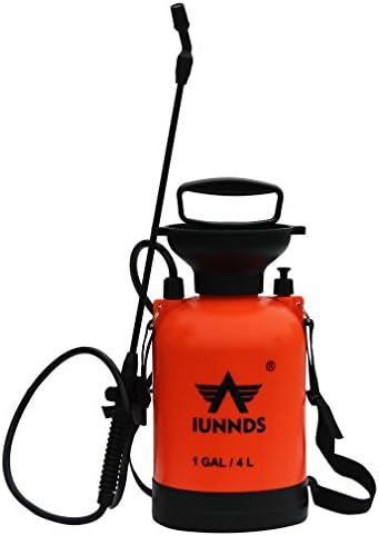 Sports God Lawn and Garden Pump Pressure Sprayer For Fertilizer, Herbicides and Pesticides (4L,1 Gallon)