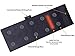 Relaxzen 10-Motor Massage Plush Mat with Lumbar Heat and Removable Cover and Pillow, Gray