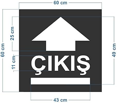 Acil Cikis Sembolu Boya Sablonu Amazon Com Tr