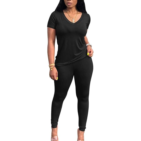 PINSV Women's Tracksuits 2 Piece Outfits Sweatsuits Long XX