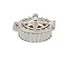 Stanley London Sterling Silver Compass Rose Locket with Working Compass (Personalized Locket No Chain)