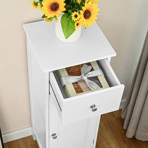 Iwell Bathroom Storage with Drawer and Storage Shelf