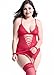 Anyou Womens Lingerie Lace Plus Size Lingeire Bodysuit Chemise Nightwear(S-XXXXL)