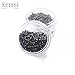 Neitsi Non-Silicone Nano Rings Beads for Nano Tip Remy Hair Extensions (500pcs, Black)