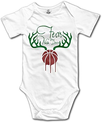 PiggyWiggy Fear The Deer Slogan Lovely Short Sleeve Baby Boy Clothes Jumpsuit Unisex