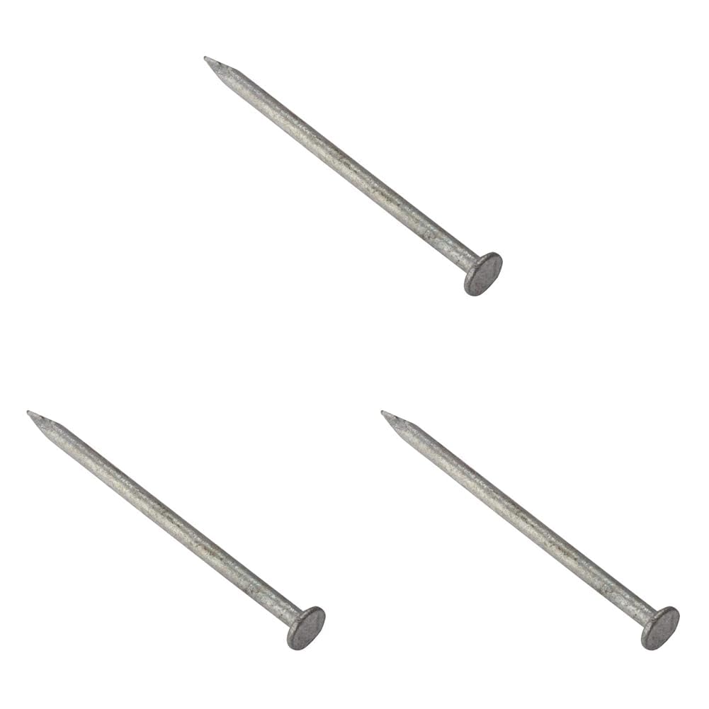 ForgeFix Round Head Nails | 6.00 x 150mm | Galvanised | Bag 500gm (Pack of 3)